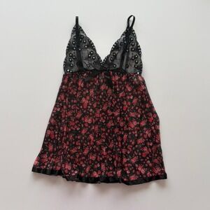 None Slip Dress in Black